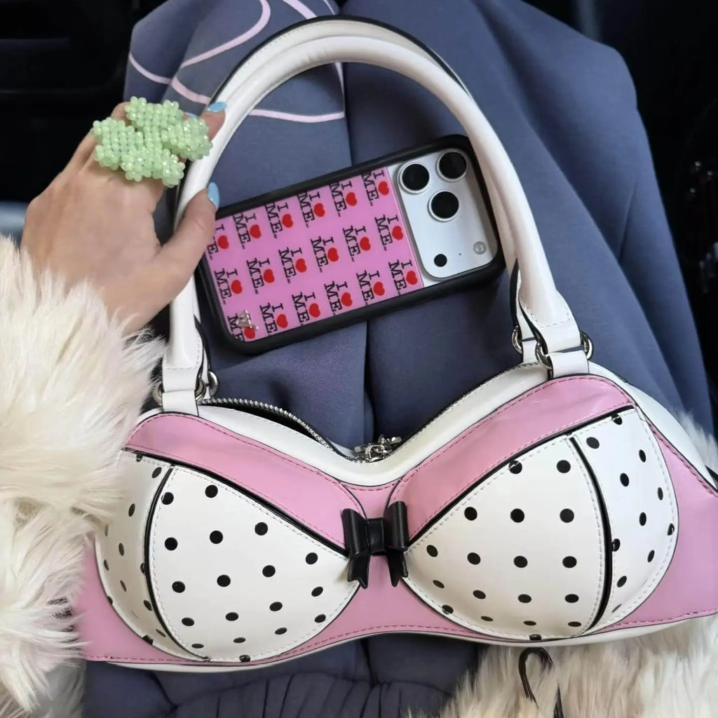 Polka Dot Bra Bag