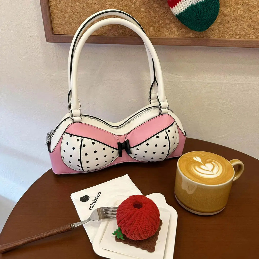 Polka Dot Bra Bag