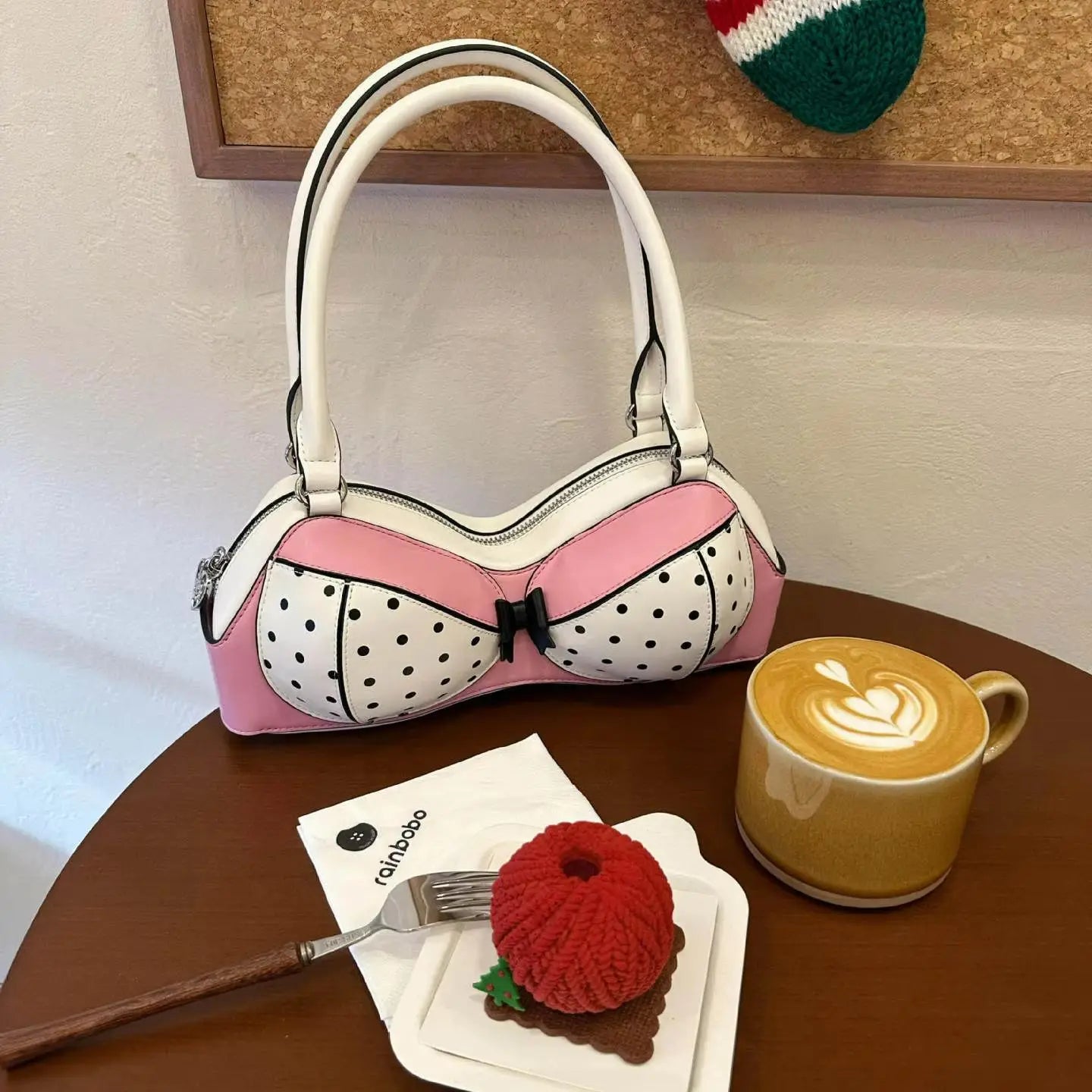 Polka Dot Bra Bag