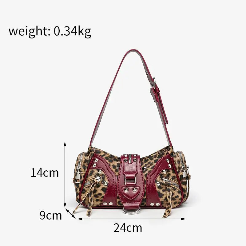 Y2K Rivet Shoulder Bag